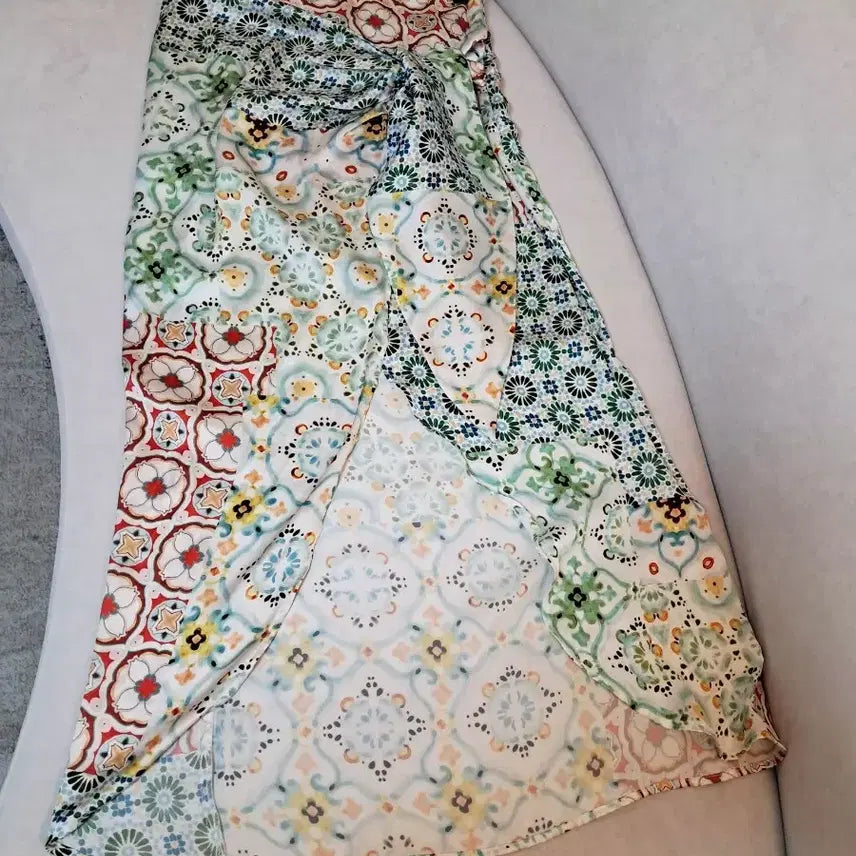 [BUNJANG] Zara Spanish Ribbon Wrap Skirt (Size 24in) / (24인치)스페인산 zara자라 랩 리본스커트