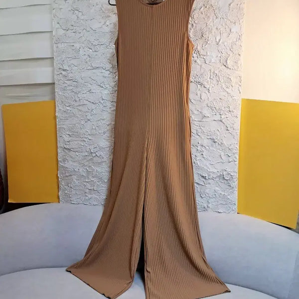 [BUNJANG] COS Camel Tone Pleated Wide Pants Jumpsuit / (44~55) COS 코스 카멜톤 플리츠 와이드팬츠 점프슈트