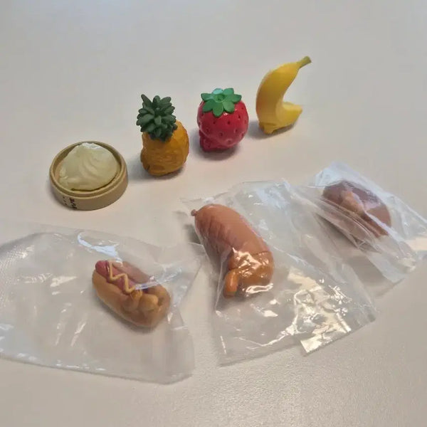 [BUNJANG] Machiboke Machibouke Gachapon Food Series Bundle Set / (7종 일괄)마치보케 마치보우케 가챠 언제오려나 과일 빵 음식