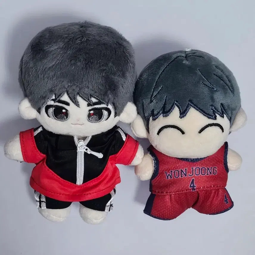 [BUNJANG] Garbage Time Won Jung Jeon "Gomzi" 10cm Doll (Includes Outfit) + "Jjakppung" Doll / 가비지타임 갑타 원중 전영중 솜인형 뼈깅 10깅(옷포함) + 작뿡 인형 원가 이하 양도