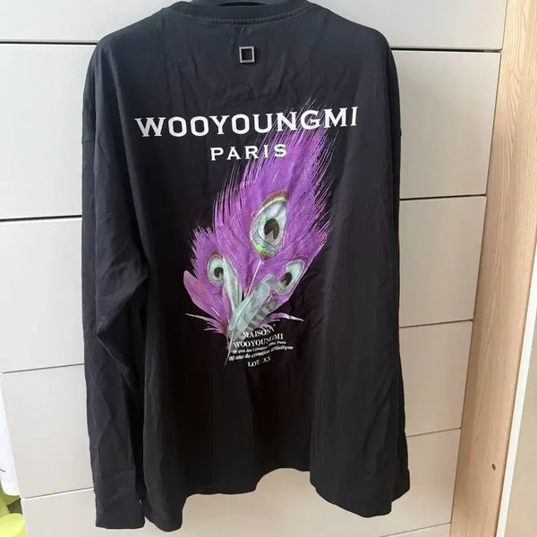 [BUNJANG] Wooyoungmi Black Short Sleeve & Long Sleeve T-Shirts (Bundle Set) / 우영미 반팔 긴팔티 2개