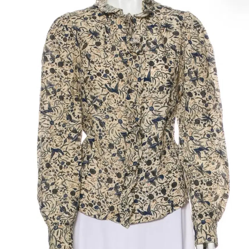 [BUNJANG] Isabel Marant Linen Print Blouse / 이자벨마랑 리넨 프린트 블라우스