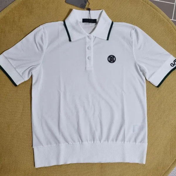 [BUNJANG] Gfore Women's Short Sleeve T-Shirt White M / 지포어 골프 여성 반팔 티셔츠(M)