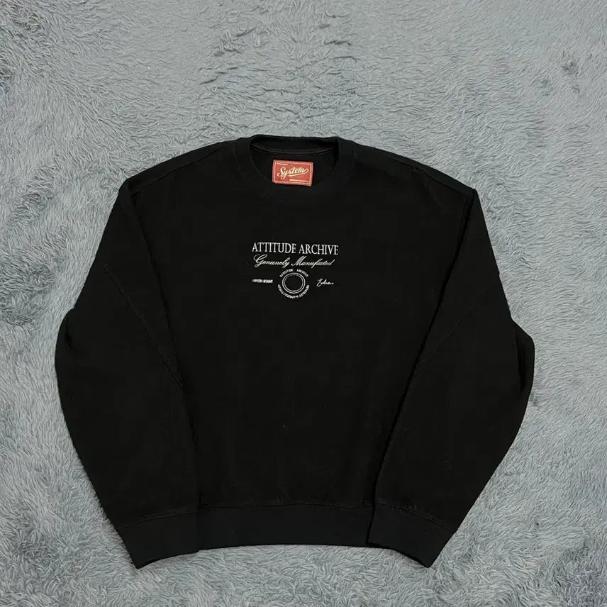 [BUNJANG] System Homme 22FW Black Sweatshirt / (정품) 시스템옴므 22FW 블랙 스웨트 맨투맨 100