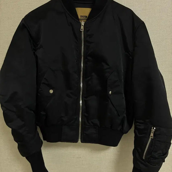 [BUNJANG] System Homme 20FW Cropped Padded Flight Bomber Jacket / 시스템옴므 20FW 크롭 패딩 플라이트 봄버