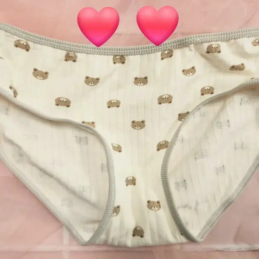 [BUNJANG] Women's Basic & Lovely Cotton Panties (S-M) / 큐티 여성 팬티 속옷- 중고
