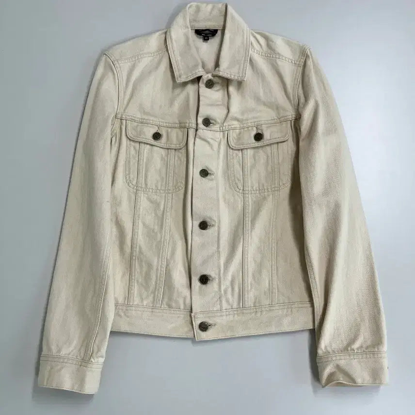 [BUNJANG] A.P.C. Ivory Cotton Denim Jacket / [정품] 아페쎄 아이보리 코튼 데님 자켓
