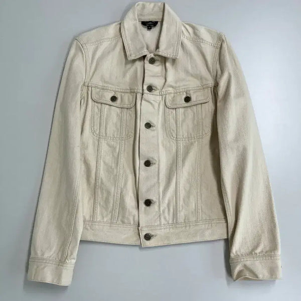 [BUNJANG] A.P.C. Ivory Cotton Denim Jacket / [정품] 아페쎄 아이보리 코튼 데님 자켓