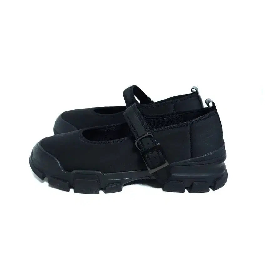 [BUNJANG] CCMK Black Spandex Mary Jane Platform Loafers - New Condition / CCMK 블랙 스판 메리제인 통굽 단화 로퍼 완전 새상품