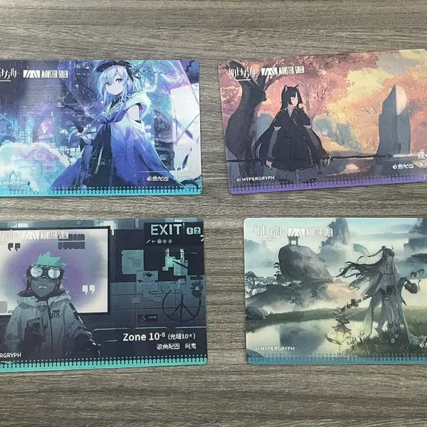 [BUNJANG] Arknights Lenticular Card Set (4 Types) / 명일방주 렌티큘러 카드 4종 세트