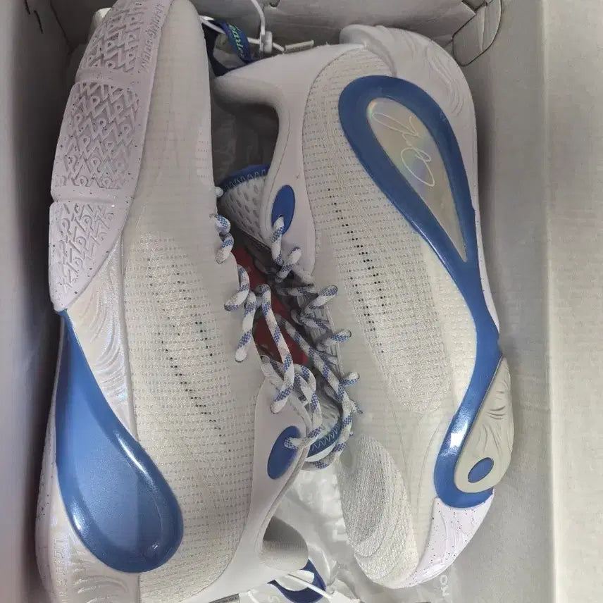 [BUNJANG] Li-Ning DLO1 Wade Basketball Shoes White/Blue / 리닝 DLO1 웨이드 농구화 (270)