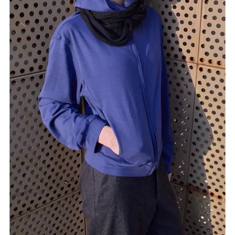 [BUNJANG] Mudule Lounge Hooded Zip-Up Blue / (4, 블루) mudule 머듈 라운지 후드 집업 블루