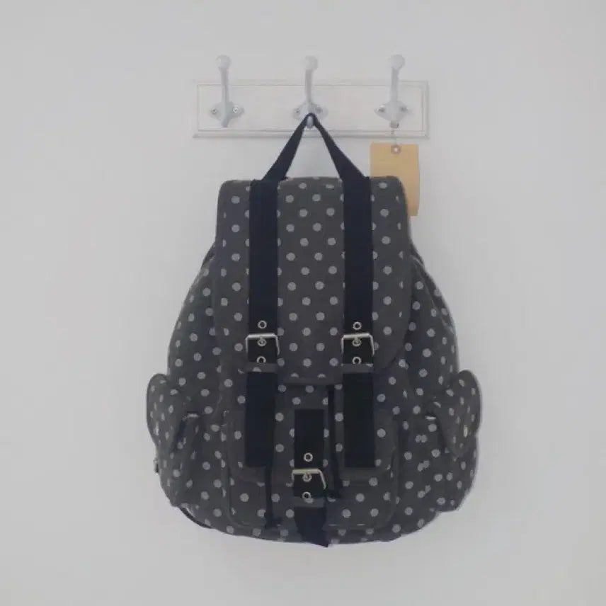 [BUNJANG] Kojing Ding Ding Backpack Black / 코징 Ding Ding backpack_black 도트 백팩 모리걸 일본 오타쿠패션