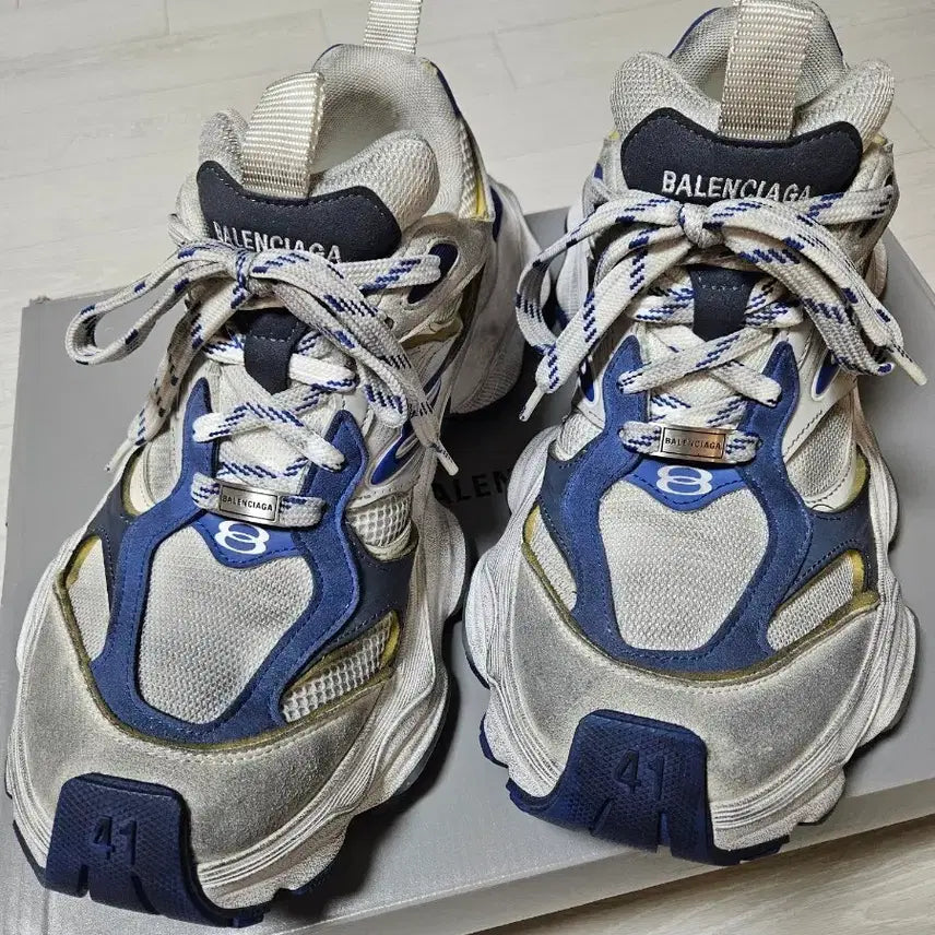 [BUNJANG] Balenciaga Cargo Sneakers Blue / [41] 발렌시아가 카고스니커즈 블루