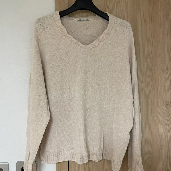 [BUNJANG] Our Legacy V-Neck Raglan Sweater Chenille Pink / [52] 아워레가시 브이넥 래글런 스웨터 체닐 핑크