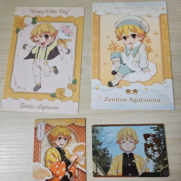 [BUNJANG] Demon Slayer Zenitsu Ufotable Postcard & Paper Goods Bundle Set / 귀멸의칼날 젠이츠 일괄