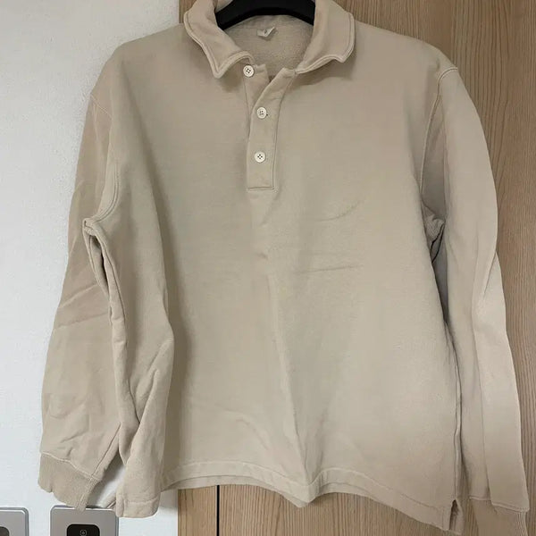 [BUNJANG] ARKET Heavyweight Rugby Shirt Beige / [XL] 아르켓 헤비웨이트 럭비티 베이지