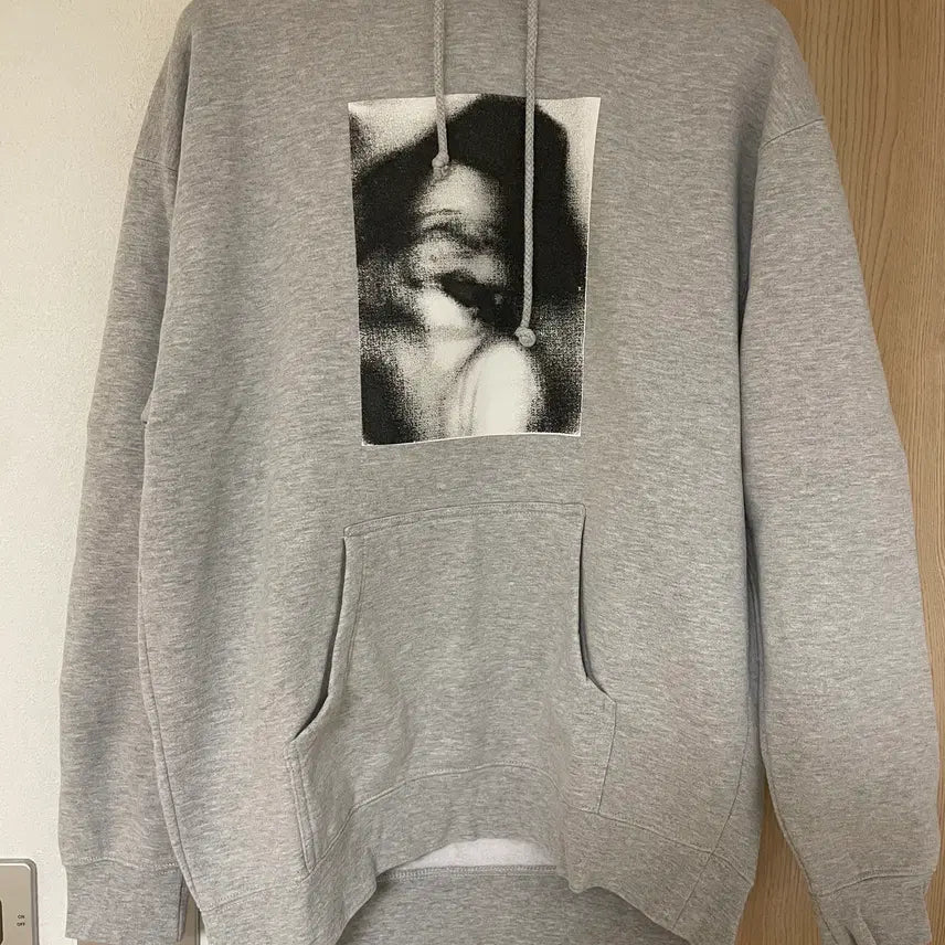 [BUNJANG] Fucking Awesome Baby Face Fleece Hoodie Grey / [L] 퍼킹어썸 베이비페이스 기모 후드 그레이