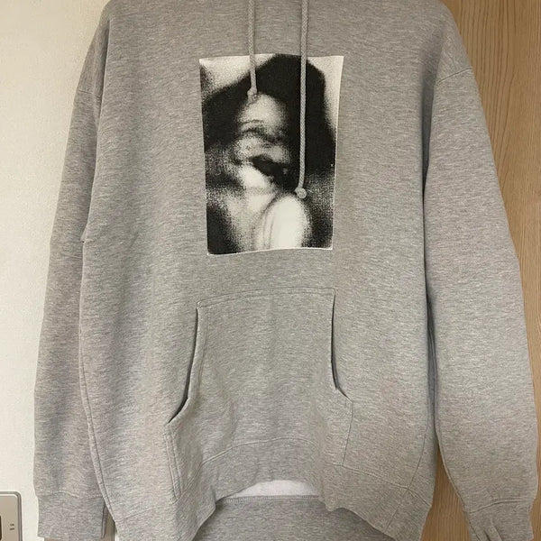 [BUNJANG] Fucking Awesome Baby Face Fleece Hoodie Grey / [L] 퍼킹어썸 베이비페이스 기모 후드 그레이