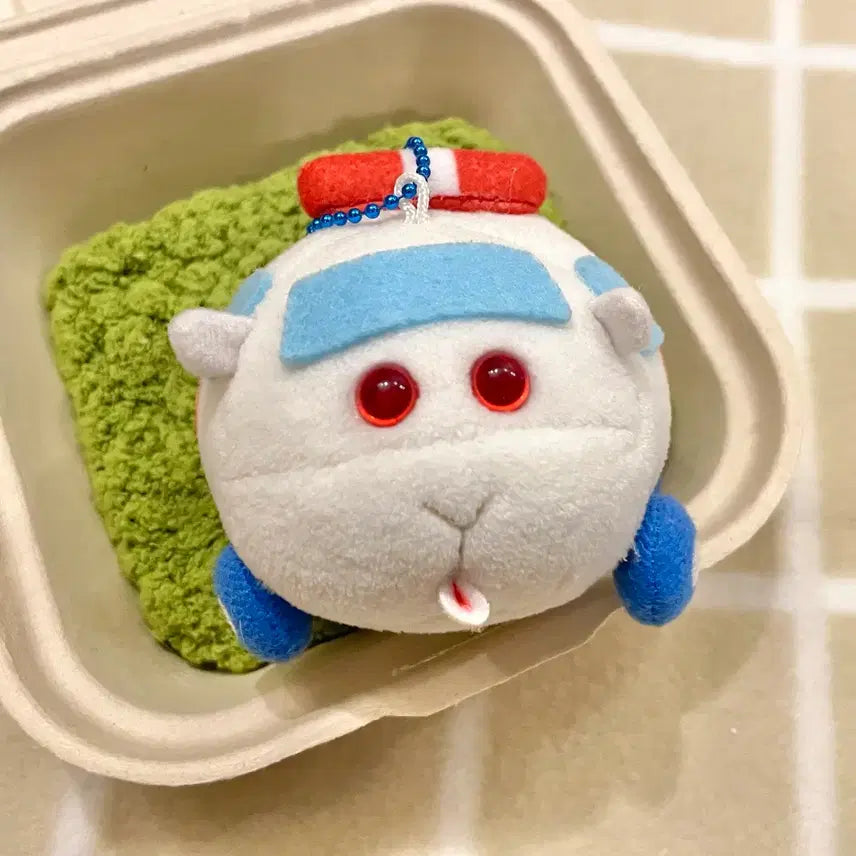 [BUNJANG] Moru-ka Ambulance Mochi Kororing Plush Keychain / 뿌이뿌이 모루카 구급차 모찌코로링 인형 키링