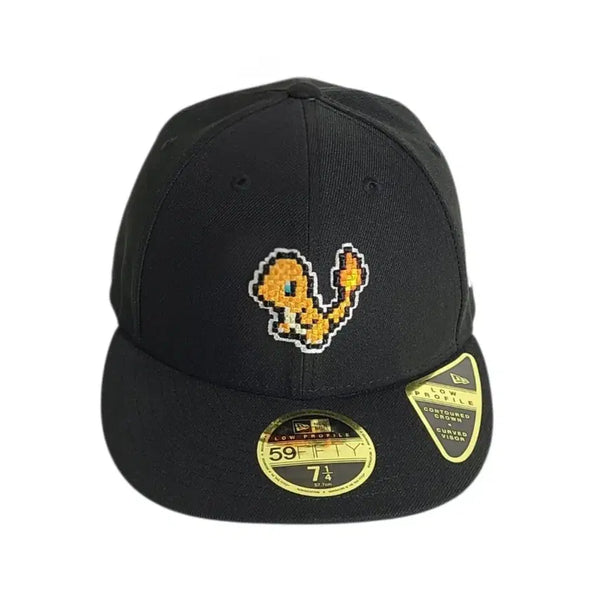 [BUNJANG] New Era x Pokemon Pixel Charmander Black Cap / NEWERA) 뉴에라 x 포켓몬 픽셀 파이리 블랙 캡