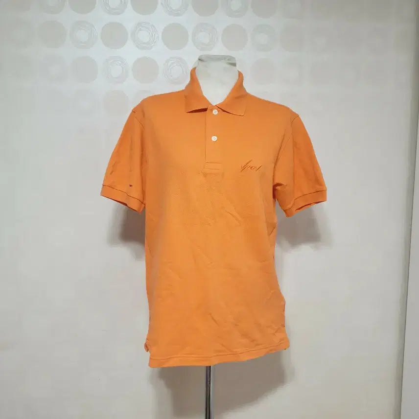 [BUNJANG] Uniqlo Short-Sleeve Polo T-Shirt Orange / 반팔티55 반팔카라티55 유니클로