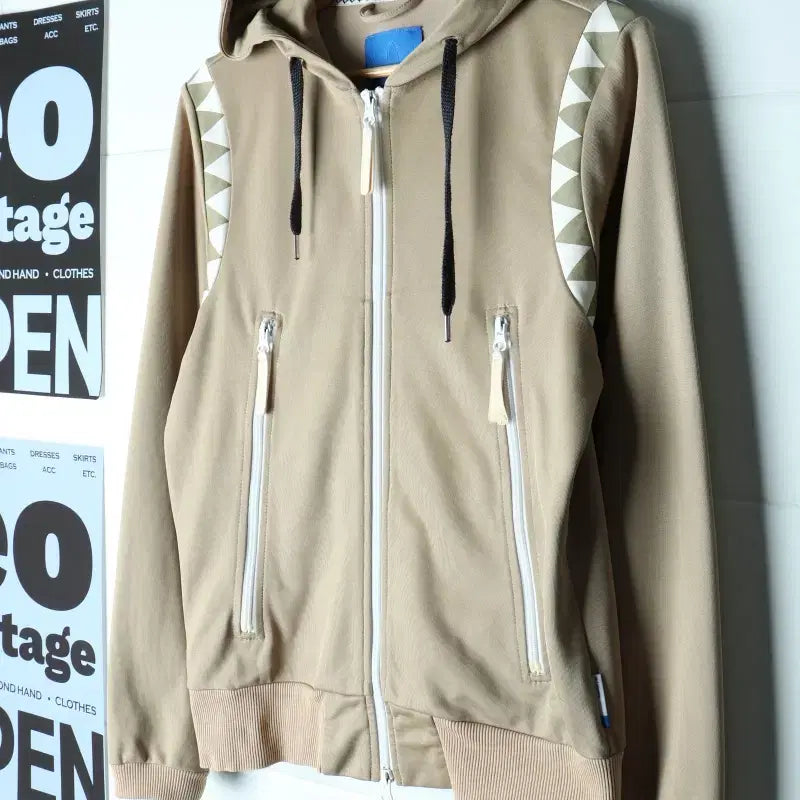 [BUNJANG] Adidas Originals Track Top Hoodie Beige H35735 / (M-L) 아디다스 후드집업 트랙탑 져지 오리지널 베이지-H35735