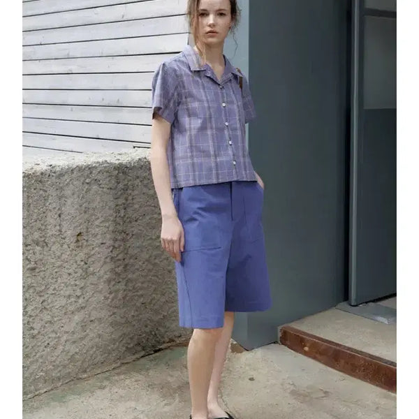 [BUNJANG] Brenda Brendon Check Blouse / 브렌다브렌든 체크블라우스