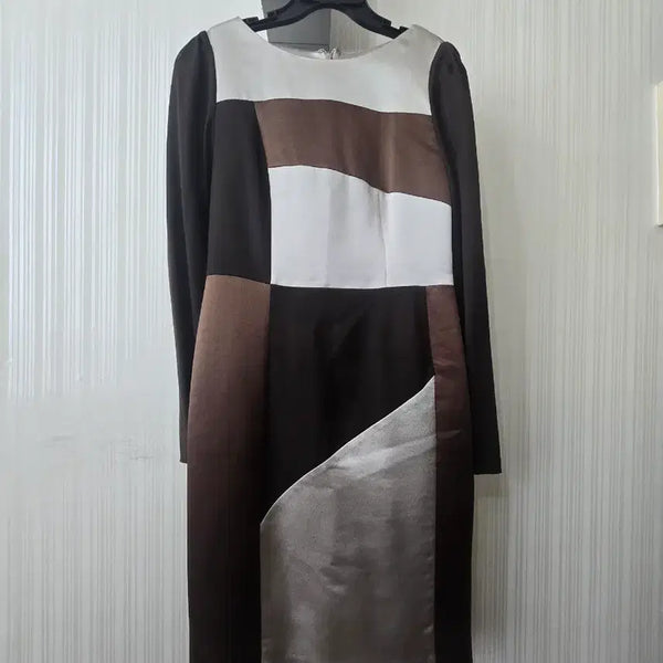 [BUNJANG] Minimum Patchwork Color-Block Dress / MINIMUM 미니멈 패치워크 배색 원피스 55