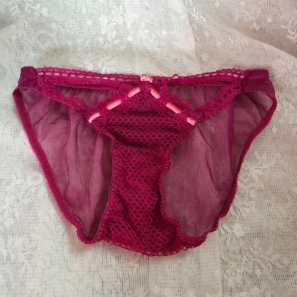 [BUNJANG] Sexycookie Dark Pink Lace Panty / 섹시쿠키 자주핑크 레이스팬티