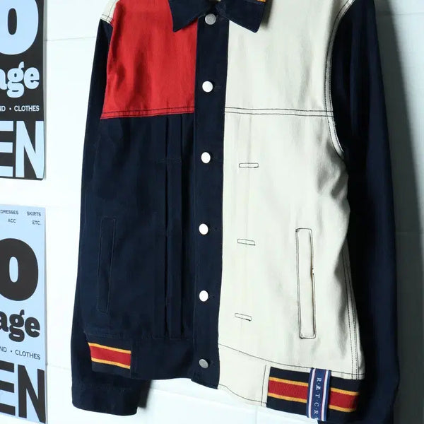 [BUNJANG] Romantic Crown Zip-Up Windbreaker Jumper Jacket Trucker / (L-XL) 로맨틱크라운 집업 바람막이 점퍼자켓 트러커-H35743