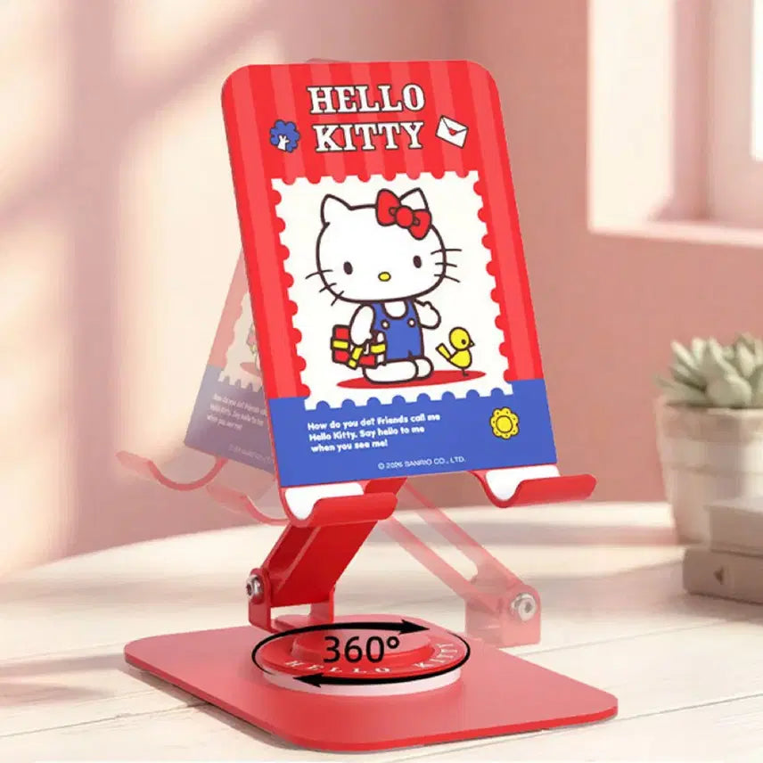 [BUNJANG] Hello Kitty Red 360-Degree Rotating Phone Holder / 헬로키티 레드 360도 회전 핸드폰 거치대