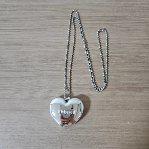 [BUNJANG] Lilybyred Love Beam Glowy Balm Mini Mirror Keyring Necklace / [새상품] 릴리바이레드 러브빔 글로이밤 미니 거울 키링 목걸이 쥬얼밤