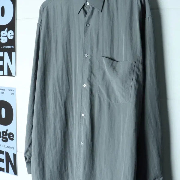[BUNJANG] Lemond Plain Rayon Shirt (XL-2XL) / (XL-2XL) 르마드 셔츠 남방 그레이 무지 레이온-H35749