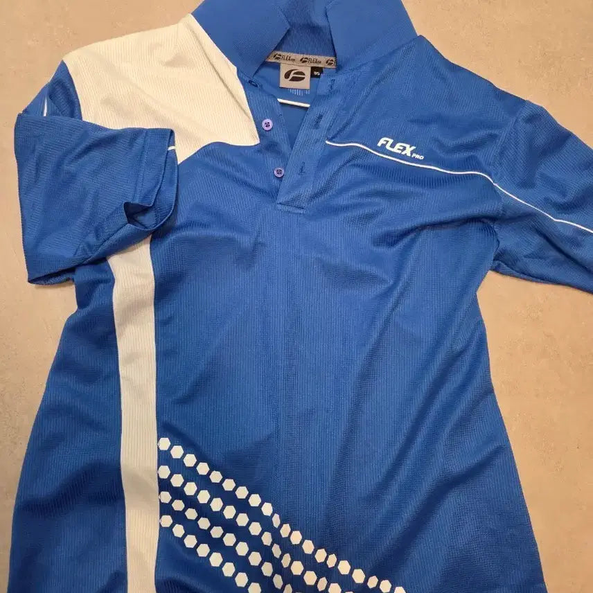 [BUNJANG] Flexpro Blue Polo T-Shirt Size 95 / 플렉스프로 블루 95 사이즈 카라티