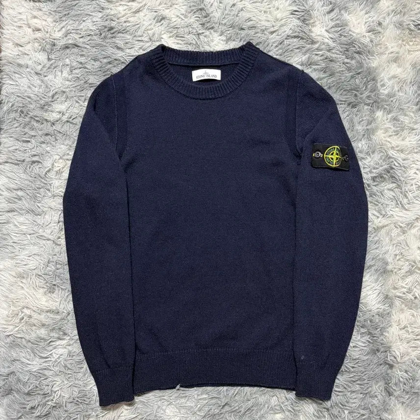 [BUNJANG] Stone Island Knit Navy (Size M) / 스톤아일랜드 니트 {size M}