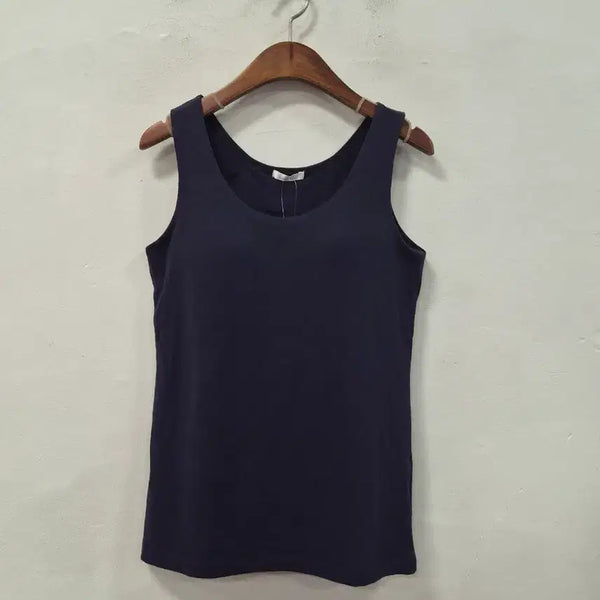 [BUNJANG] Culots Navy Bra Cup Camisole Sleeveless Top / culots 네이비 브라캡 나시 슬리브리스