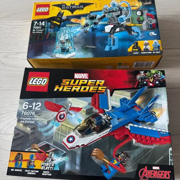 [BUNJANG] LEGO Captain America Jet Pursuit (76076) & Mr. Freeze Ice Attack (70901) Set / 레고 76076+70901 판매합니다
