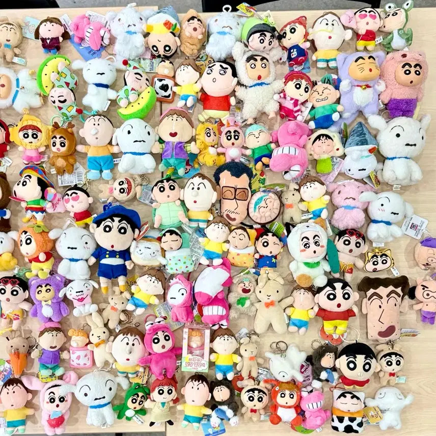 [BUNJANG] Crayon Shin-chan Character Keychain Dolls (Individual) / shinchan짱구훈이흰둥이맹구와니야마상쵸초코비짱아인형뽑기 열쇠가방고리키링인형(개당)
