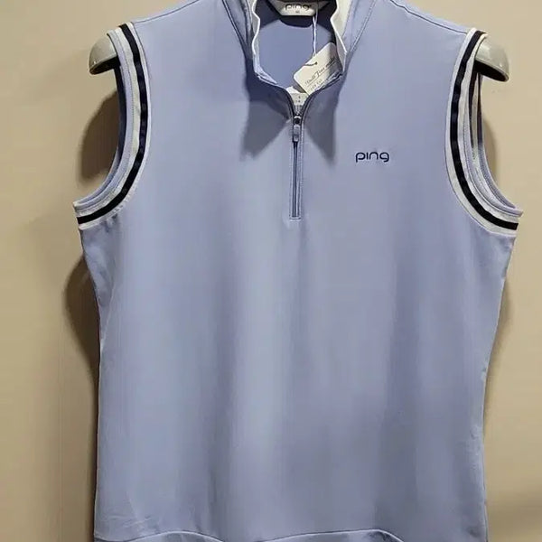 [BUNJANG] PING Women's Golf Sleeveless Top - Light Blue / 핑 여성 골프 민소매