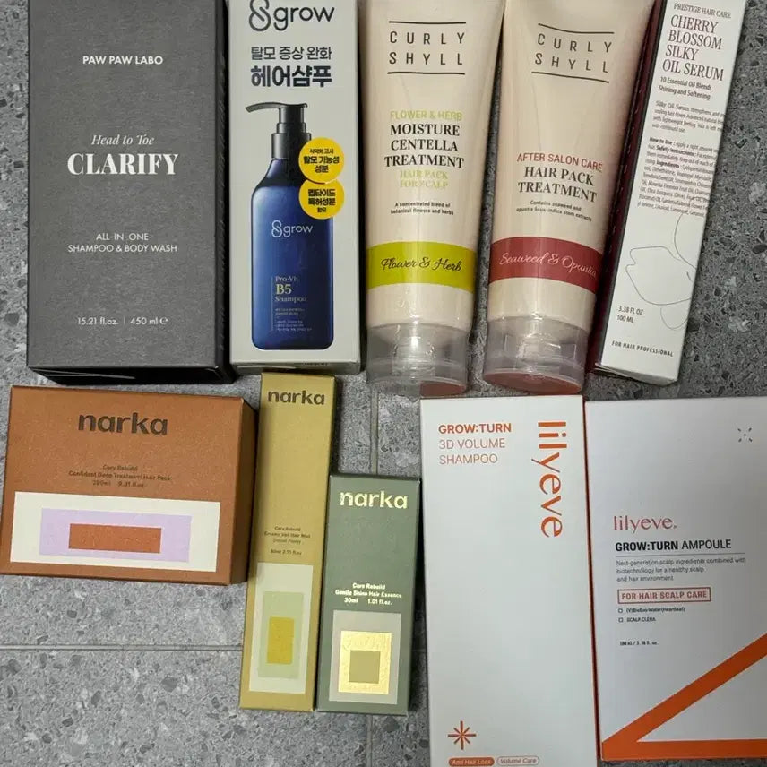 [BUNJANG] Bundle Set Hair Care Products (Shampoo, Conditioner, Mist, Serum) / 헤어제품 새제품 일괄14만원