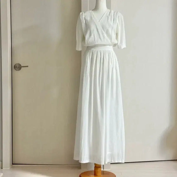 [BUNJANG] Imported White Maxi Dress / 수입 흰색 원피스