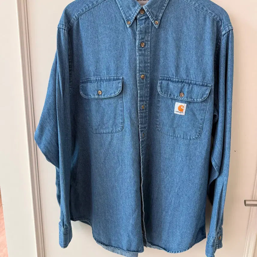 [BUNJANG] Carhartt Denim Work Shirt / 칼하트(Carhartt) 데님 워크셔츠