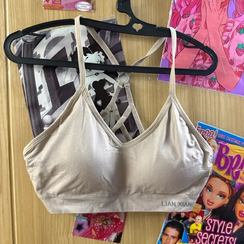 [BUNJANG] Comfort Bra XL Black, Beige / 캡브라 XL 블랙,베이지