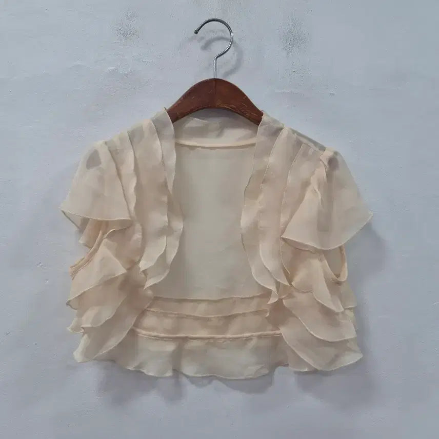 [BUNJANG] Shei Frill Bolero Cardigan / Shei 프릴 볼레로