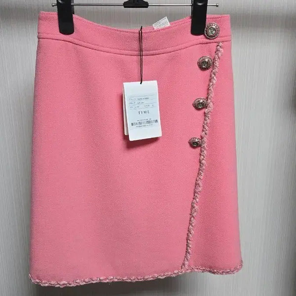 [BUNJANG] TIME Tweed Skirt Pink / 타임 트위드 스커트 핑크