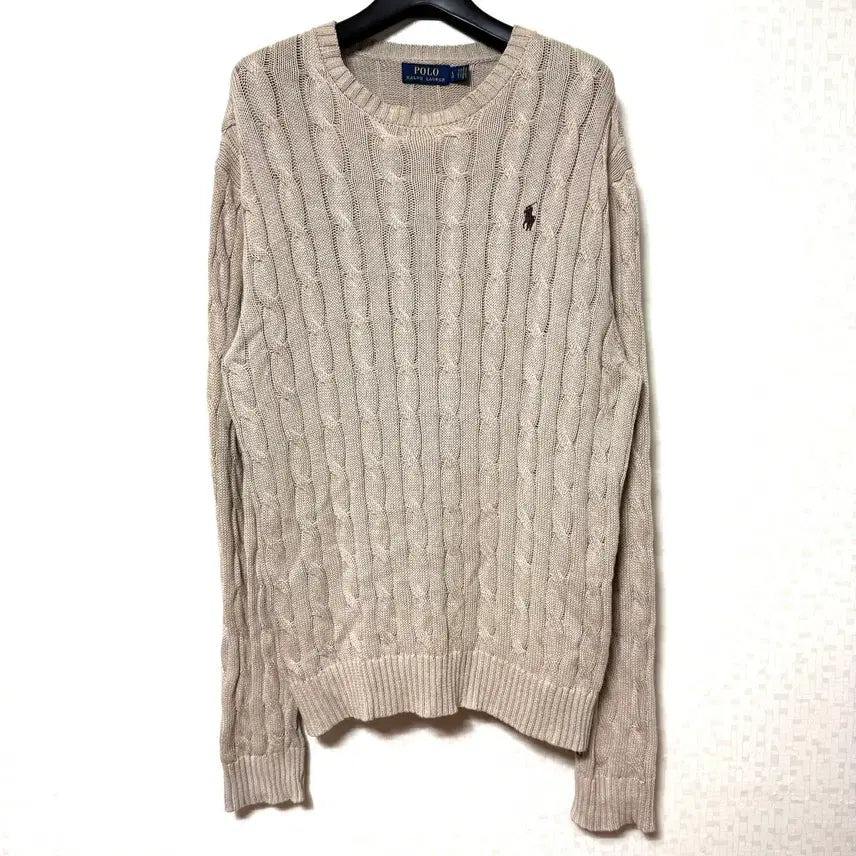 [BUNJANG] Polo Ralph Lauren Cable Knit Sweater L / [L,100]폴로랄프로렌 케이블 니트 스웨터
