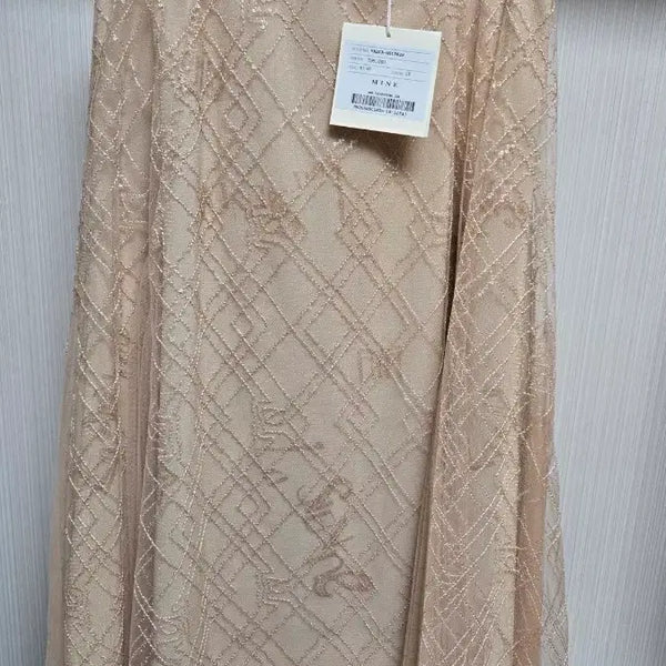 [BUNJANG] Mine Chiffon Long Skirt Beige / 마인 쉬폰 롱 스커트 베이지