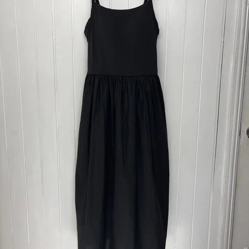 [BUNJANG] Uniqlo Strappy Bra Top Maxi Dress Black / 유니클로 끈나시 브라탑 블랙 원피스 44-55 ㅡ0723