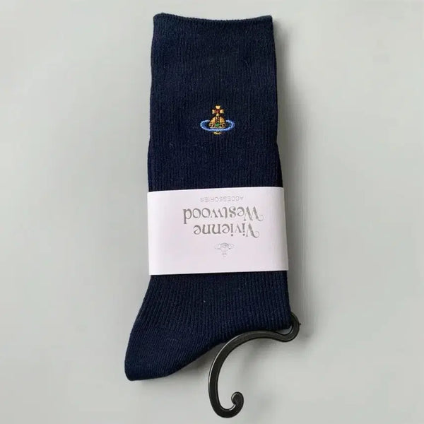 [BUNJANG] Vivienne Westwood Orb Logo Socks / (새상품/정품) 비비안웨스트우드 양말 네이비